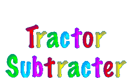 Tractor Subtracter depicting subtraction as separating