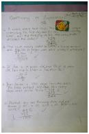 Arithmetic word problems solved as combining separating problems