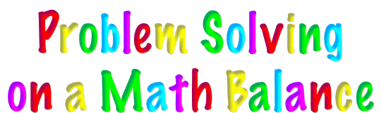 Problem Solving on an EquaBeam or math balance