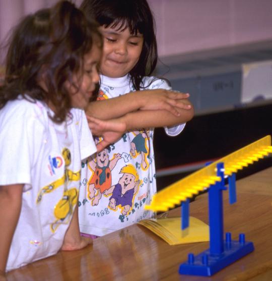 Making equal sign in kindergarten with equals on math balance