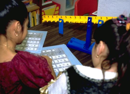 Determining equals, less than, and greater than on a math balance