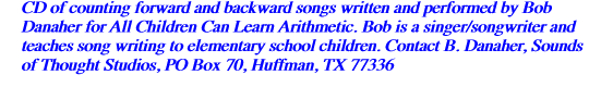 CD of counting forward and