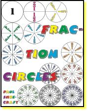 e-Book templates for fraction circles