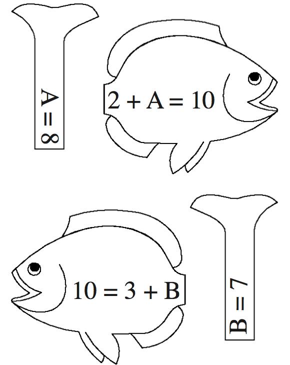 Math balance algebra in kindergarten for elementary school children